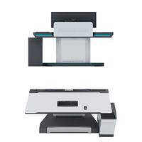 Meubles de poste de travail contrôlé par la circulation aérienne de taille personnalisée, centre de commande, mobilier ergonomique, console de salle de contrôle de sécurité, table