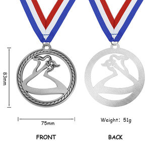 Medaglia Hockey per Primo, Secondo e Terzo Posto, Premio Universale per Competizioni Sportive, Regalo in Metallo Pressofuso con Design Cavo Personalizzabile per Giovani - Product Image 5