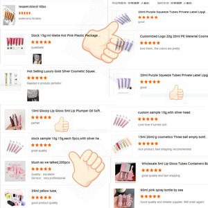 Tubo de plástico vacío y flexible de 15ml/<span class=keywords><strong>g</strong></span>, color magenta, para cosméticos: exfoliantes, pintalabios, crema para ojos, esencia, loción. - Product Image 2