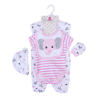 Nouvel Ensemble Pyjama Bébé en Coton Chaud avec Broderie Animale, Lot de Grenouillères et Vêtements pour Nouveau-Né