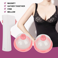 Un dispositif d'augmentation mammaire en silicone à double coupelle et un masseur mammaire pour l'agrandissement des seins, un appareil de beauté.