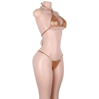 Vêtements de danse exotiques : Ensembles de lingerie, soutiens-gorge à lacets, bikinis string, tenues holographiques pour festivals, raves et clubs - Soldes et liquidation