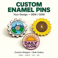Badges en émail personnalisés en gros avec votre logo ou nom – Épingles en métal émaillé souple ou dur pour chapeaux et vêtements