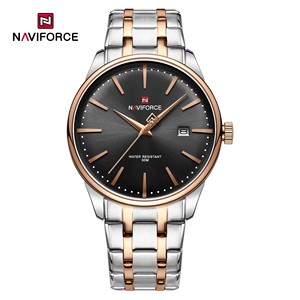 Reloj de Cuarzo para Hombre 9230 con Esfera de Agujas, Caja y Correa de Acero Inoxidable, Números Romanos, Día/ Fecha - Product Image 4