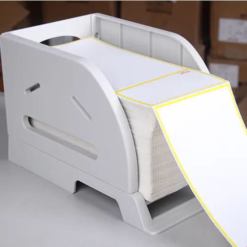 FANFold 4X6เปล่าส่งตรงฉลากสติกเกอร์เครื่องพิมพ์กระดาษเครื่องพิมพ์ความร้อน