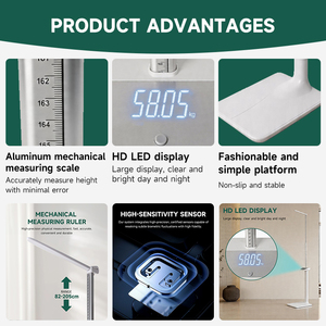 Balance numérique électronique <span class=keywords><strong>de</strong></span> haute qualité en plastique ABS + alliage d'aluminium pour mesurer la taille et le poids - Product Image 3