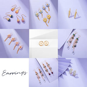 XUPING महान बेच मॉडल नि: शुल्क नमूने नि: शुल्क शिपिंग स्टेनलेस स्टील तांबा मिश्र धातु जिक्रोन क्रिस्टल सभी गहने - Product Image 6