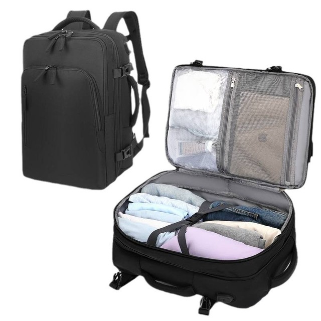 New Oxford Waterproof Large Capacity Expand 40L Casual Travel All-in-One Multi-Function Hand-Carry Laptop Backpack with USB