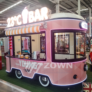 ZOWN Luxury Customized Electric Traction Drive Mobile Bar Outdoor Street Vending <b>Beer</b>/Cocktail/Coffee Trailer 2-Year Warranty - Product Image 1