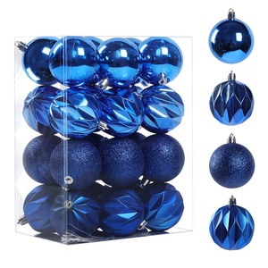 Adornos Navideños de Plástico de Alta Calidad, Diseño <span class=keywords><strong>Moderno</strong></span>, Bolas Colgantes para Árbol de <span class=keywords><strong>Navidad</strong></span>, Resistentes a Roturas e Impermeables, Juego de Bolas Navideñas al por Mayor - Product Image 2