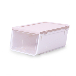 Clear Waterproof Plastic Storage with Covers Factory Stackable Pp Shoe Box Drawer