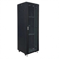 Armoire de serveur personnalisée avec options de porte en maille ou en verre, configuration standard 19 pouces pour les acheteurs d'infrastructure B2B