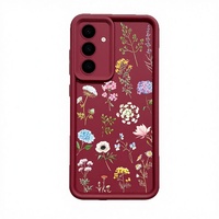 Coque de protection antichoc pour téléphone portable S23, motif animal, œil peint, en TPU+PC, avec support intégré