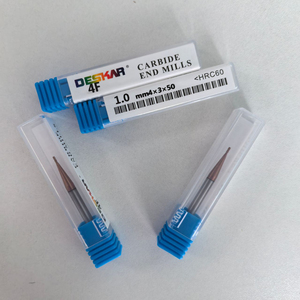 ดอกกัดโซลิดคาร์ไบด์ CNC 4F 1.0 MM4X3X50 พร้อมหัวกัด 2 3 4 หัว ขนาด D1-32 มม. - Product Image 4