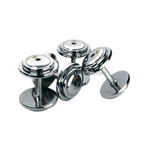 Halteres Fixos Cromados com Massagem Rubber Handle Produto Premium para Treino - Product Image 3
