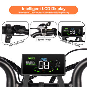 Bicicleta Eléctrica con Llantas Gruesas D50, Motor de 250W, 48V 18.2AH, 20 Pulgadas, 7 Velocidades, Doble Amortiguador, Bicicleta Eléctrica Híbrida para Desplazamientos Urbanos - Product Image 3