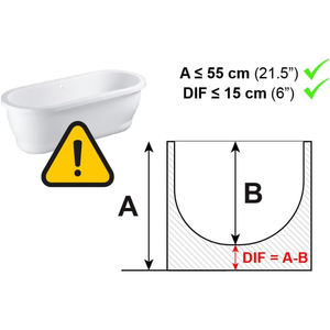 Siège de bain pour adulte avec poignée d'accès facile, banc de transfert rembourré pour baignoire KMINA K30036 - Product Image 5