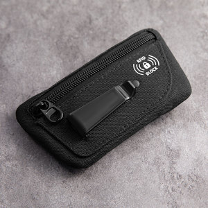 Carteira com Clip Oculto RFID, Clip Destacável para Esconder Dinheiro, Bolsa <span class=keywords><strong>de</strong></span> Viagem Multifuncional para Cartões <span class=keywords><strong>de</strong></span> Crédito/Identidade para Mulheres e Homens - Product Image 3