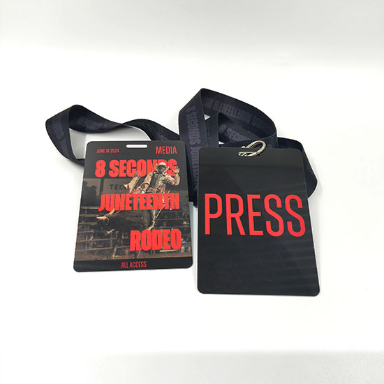 Vip Media Vendor Badge Id Card Plastic Punch Hole Conference Meeting Event Staff Employee Name Tag