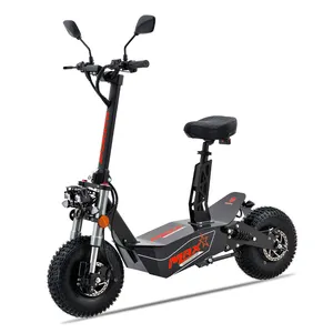 Foldable Electric Motorcycle Scooter 60V 20AH 2000W Max Black Motor Power Battery Double Brake Origin