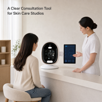 8 Spectrum AI Skin Analyzer Machine Desktop Facial Skin Scanner UV Polarized Light Touch Screen for Beauty Salon Spa