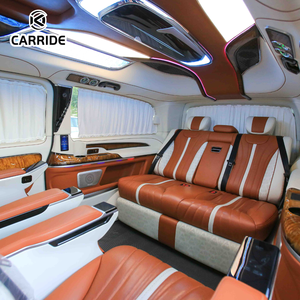 Carride Vito Model Auto Interieur SUV MPV Modificatie Ombouw Tan Ivoor Leder Lounge <span class=keywords><strong>Bed</strong></span> Sterrenhemel Plafond Bioscoopscherm - Product Image 3