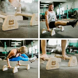 Équipement de fitness transfrontalier en bois pour pompes, support d'entraînement aux équilibres, barres parallèles, avec support de poignet - Product Image 5