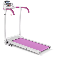 Petit tapis de course plat électrique fourni en usine avec écran LCD Test de fréquence cardiaque Équipement de fitness pliable pour usage domestique