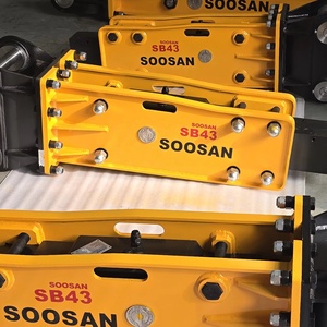 SOOSAN SB43 TOP Type Hydraulic Breaker Engine Motor 6-9 Tons 1 Year Warranty Wooden <b>Crate</b> Packing 75mm - Product Image 1
