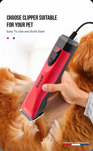 Tondeuse professionnelle pour animaux de compagnie, chiens et chats, rechargeable, à batterie, portable, lame en acier inoxydable A5, style cartoon - Product Image 5