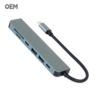 7-en-1 100W Fast Charge Thunderbolt 3 Pro Dock avec adaptateur d'alimentation double lecteur USB-C/A SD/TF pour Mac/Win & Camera