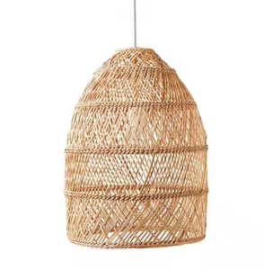 Lampadari <span class=keywords><strong>e</strong></span> Lanterne Personalizzate in Rattan, Lampadario in Bambù per Sala da Pranzo, Paralume in Rattan Stile Giapponese - Product Image 3