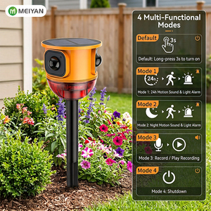 Sistema di Allarme di Sicurezza con Sensore di Movimento a Ricarica Solare, Induzione a 360 Gradi, Sirena da 120dB, Luce Stroboscopica per Frutteti e Vigneti - Product Image 5