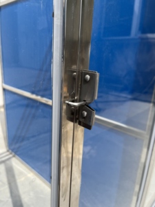 คอกสุนัขแก้วสแตนเลสสำหรับสุนัข4x4x5ฟุตคอกสัตว์แพทย์1ปีทำจากแก้วทนทาน - Product Image 2