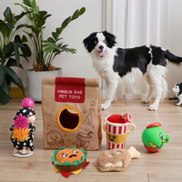 Jouet pour chien éducatif, écologique, durable, couineur, imperméable, en peluche, saveur poulet, style dessin animé, pour Bichon, Corgi, Teddy, pour petits chiens