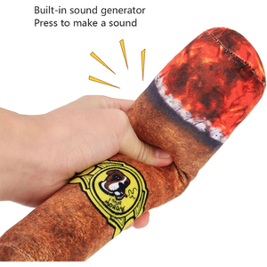 Giocattoli divertenti per animali domestici sigaro grande fumo di peluche suono squittio giocattoli per cani masticare gioco interattivo molare resistente al morso giocattolo per animali domestici - Product Image 6