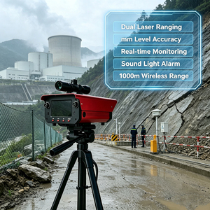 Datenlagerungs-Verschiebungsmonitor Laser-Entfernungsmessung Dual-Screen HD-Display Ton-Licht-Alarm Multi-Geräte-Synergie-Warnsystem - Product Image 1