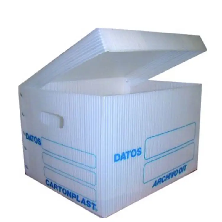 Green Cheap Folding PP Corflute/Corrugated Plastic File Storage Box