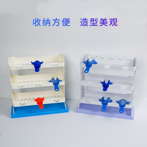 Soporte para bandejas dentales de 15x10x16cm, estante azul para bandejas de impresión para equipos de cuidado bucal - Product Image 2