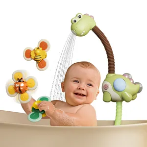 Bath Toys for Toddlers Astronaut Sprinkler Bathtub Toys for Infant Kids  with RGB Light,Rotate and Spray Bath Toys for Shower and Swimming. (Rocket)