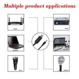 IFA01 สายเคเบิลข้อมูล USB 5V ถึง 12V ตัวแปลงแรงดันไฟฟ้า DC แบบเพิ่มขึ้น พร้อมตัวนำทองแดงบริสุทธิ์และปลอกหุ้ม PVC - Product Image 3