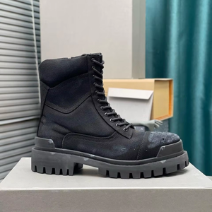 Botas de Diseñador Originales de Primera Calidad, Botas de Hombre con Cierre y Suela Gruesa, Estilo Retro, Nuevas y Populares para Invierno - Product Image 5