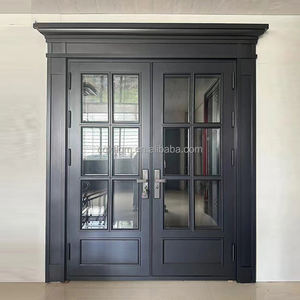 Puerta de Vidrio y Acero de Alta Calidad Hecha a Medida para Entrada de Edificio, Diseño Moderno para Hotel, Puerta Principal Plegable - Product Image 2