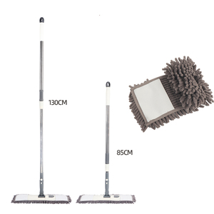 Serpillère plate en chenille de qualité supérieure, à manche télescopique en acier épaissi, idéale pour le nettoyage des sols intérieurs domestiques – Meilleure vente - Product Image 6