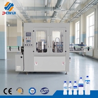 Machine d'étiquetage professionnelle à colle chaude pour bouteilles en plastique et verre, haute vitesse, type linéaire, 8000 BPH, en promotion, haute qualité