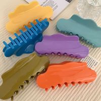 CHUJIAN Pinces à cheveux en acétate de style coréen, couleur unie, en forme de nuage, pinces requin colorées macaron mignonnes pour femmes et filles