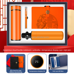 2024 nouveau modèle cahier avec stylo parapluie automatique fiole à vide cadeaux publicitaires ensembles cadeaux <span class=keywords><strong>de</strong></span> <span class=keywords><strong>femme</strong></span> <span class=keywords><strong>de</strong></span> <span class=keywords><strong>chambre</strong></span> - Product Image 6