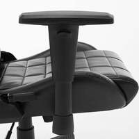 Chaise de jeu inclinable noire réglable sur mesure Chaise de joueur ergonomique bon marché pour ordinateur Chaise de jeu RVB en cuir PU