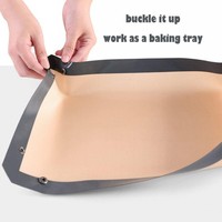Nouveau design, grand tapis de cuisson en silicone antiadhésif pour la cuisson du pain