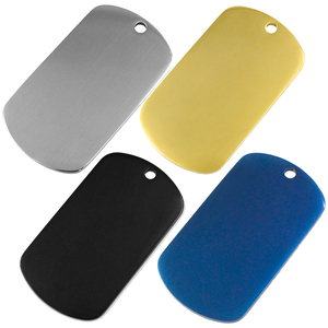 Sublimation <strong>Dog</strong> <strong>Tags</strong> Blanks Stainless Steel Brass Enamel Laser Vintage Engrave Necklace <strong>Silicone</strong> <strong>Dog</strong> <strong>Tags</strong> for Engraving - Product Image 2